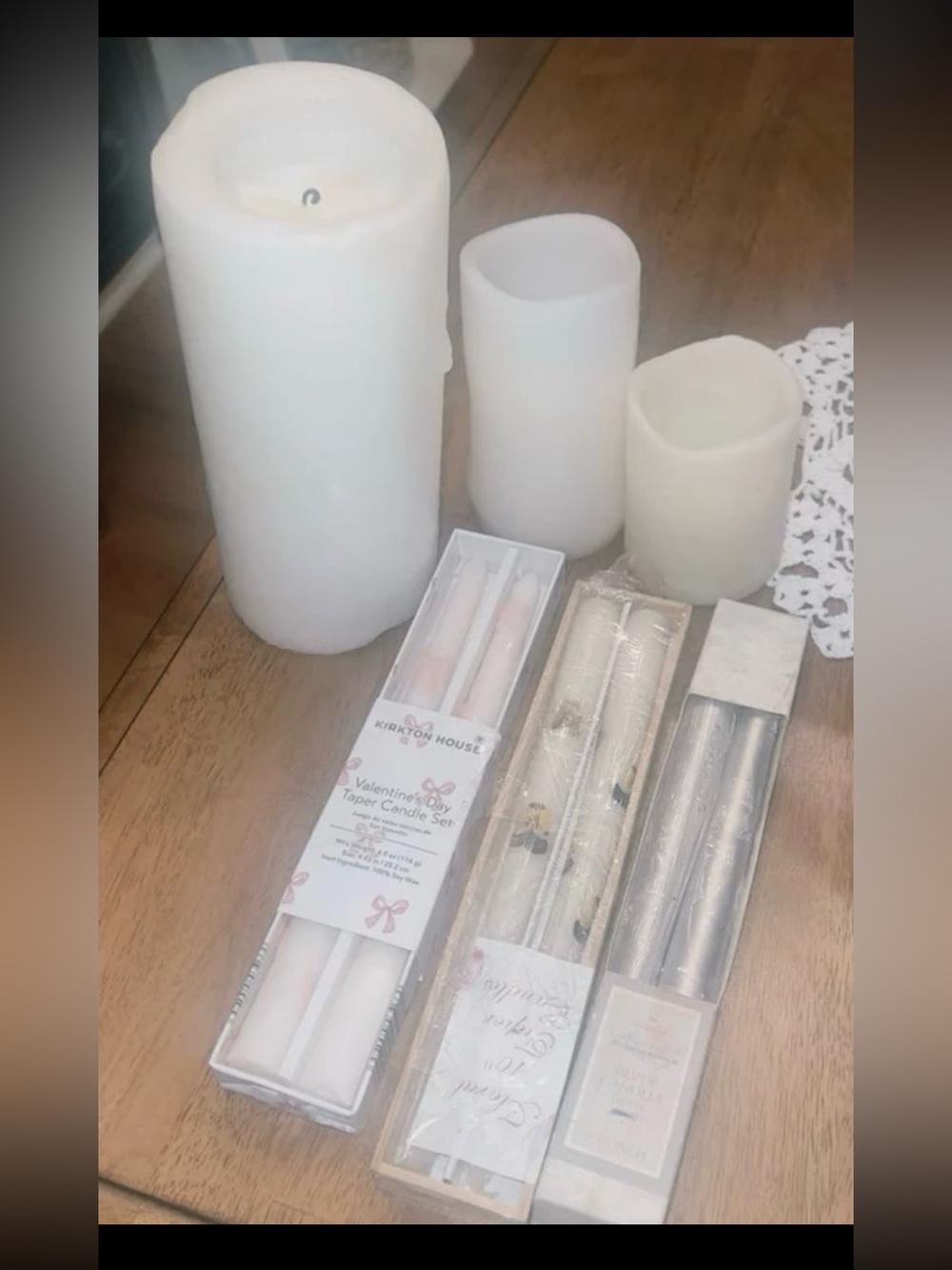 Candle bundle: new single candlesticks & large candles